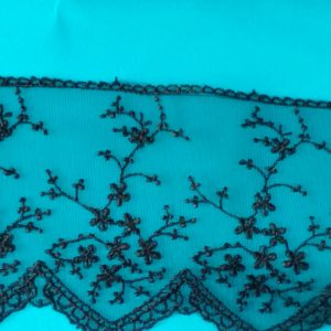 PIZZO IN TULLE NERO CM.10 ART.67 NR