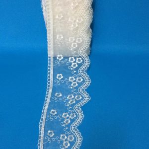 PIZZO PANNA IN ORGANZA ALTO CM.9,5 ART.50 PN