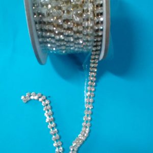 FILO DI STRASS DOPPIO COL. ORO