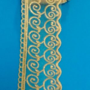 PIZZO IN TULLE GIALLO ORO CM.6 ART.66 OR
