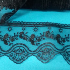PIZZO IN TULLE NERO CM.9 ART.72 NR