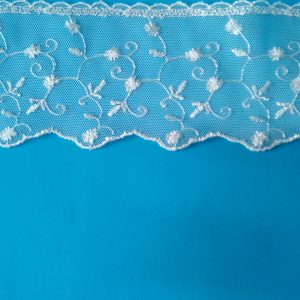 PIZZO IN TULLE PANNA CM.10 ART.73 PN