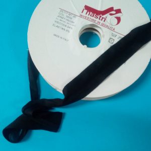 SBIECO IN JERSEY NERO DA 2,5CM.