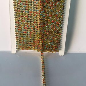 FILO DI STRASS COLORATO A DUE FILI
