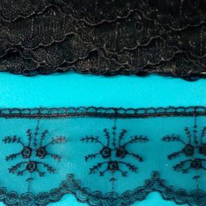 PIZZO IN TULLE NERO CM.6,5 ART.70 NR