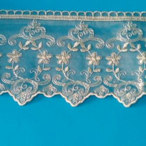 PIZZO IN ORGANZA NOCCIOLA CM.11 ART.77 NC