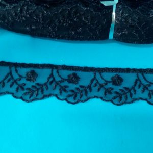 PIZZO IN TULLE NERO CM.5 ART.69 NR