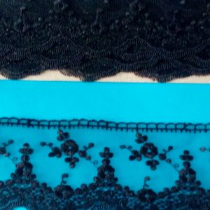 PIZZO IN TULLE NERO CM.7 ART.71 NR