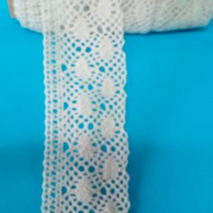 PIZZO IN COTONE CM.4,5 ART.57 BN/PN