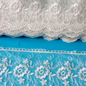 PIZZO IN TULLE CM.13 LINEA MORBIDA ART.47 PN