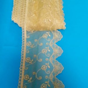 PIZZO IN TULLE GIALLO ORO ALTO CM.14 ART.64 OR