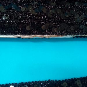 RIFINIZIONE CON PAILLETTES  NERO CM.2