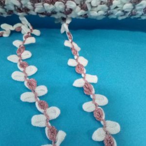 PASSAMANERIA MODA BIANCO/ROSA ART.22