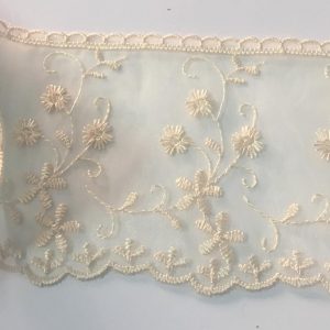 PIZZO IN ORGANZA NOCCIOLA CM.9,5 ART.80 NC