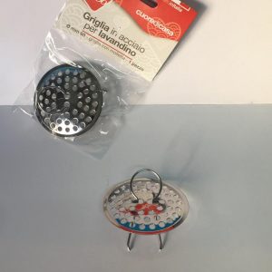 GRIGLIA IN ACCIAIO PER LAVANDINO MM.60