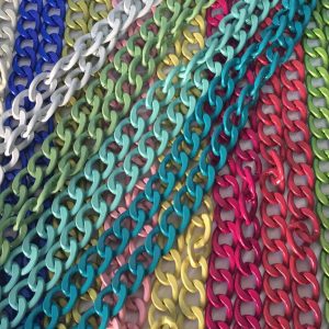 CATENA COLORATA IN ALLUMINIO PER BORSA MT.1