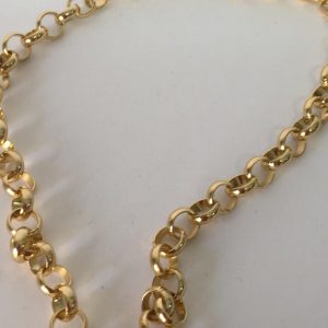 CATENA PER BORSA IN ALLUMINIO COL.ORO CF.1MT.ART.6MAF