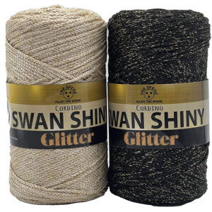 CORDINO SWAN SHINY GLITTER 85% PP 15% LUREX CF.250 GR.